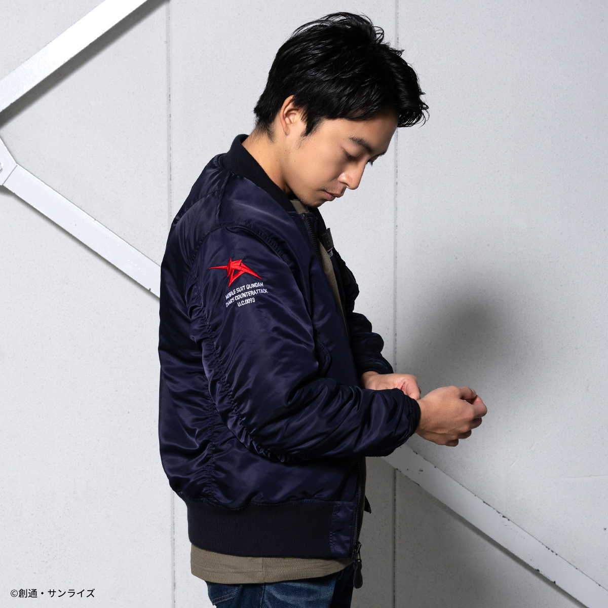 STRICT-G.ARMS『機動戦士ガンダム 逆襲のシャア』MA-1ジャケット AMURO RAY