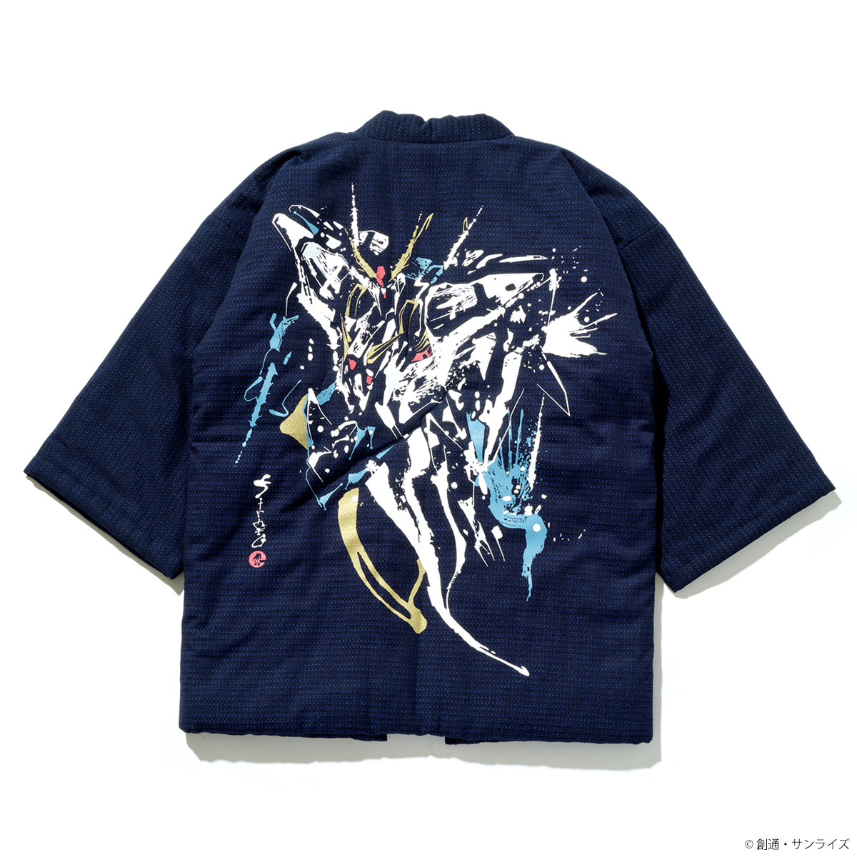 STRICT-G JAPAN 宮田織物『機動戦士ガンダム 閃光のハサウェイ キルケーの魔女』半纏 Ξ(クスィー)ガンダム