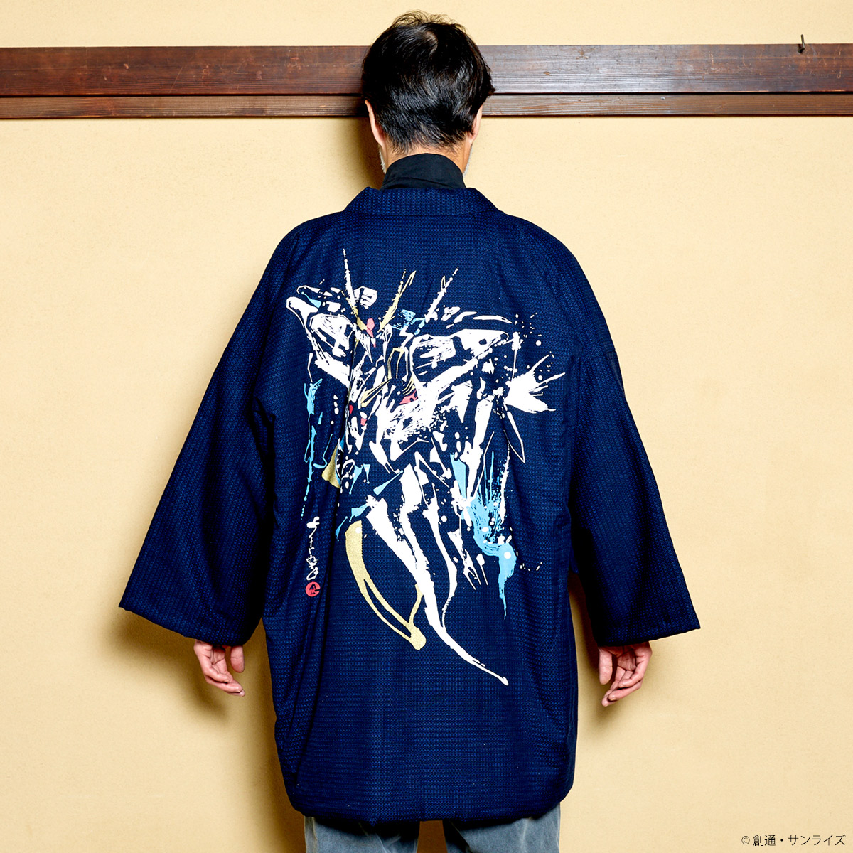 STRICT-G JAPAN 宮田織物『機動戦士ガンダム 閃光のハサウェイ キルケーの魔女』半纏ロング Ξ(クスィー)ガンダム