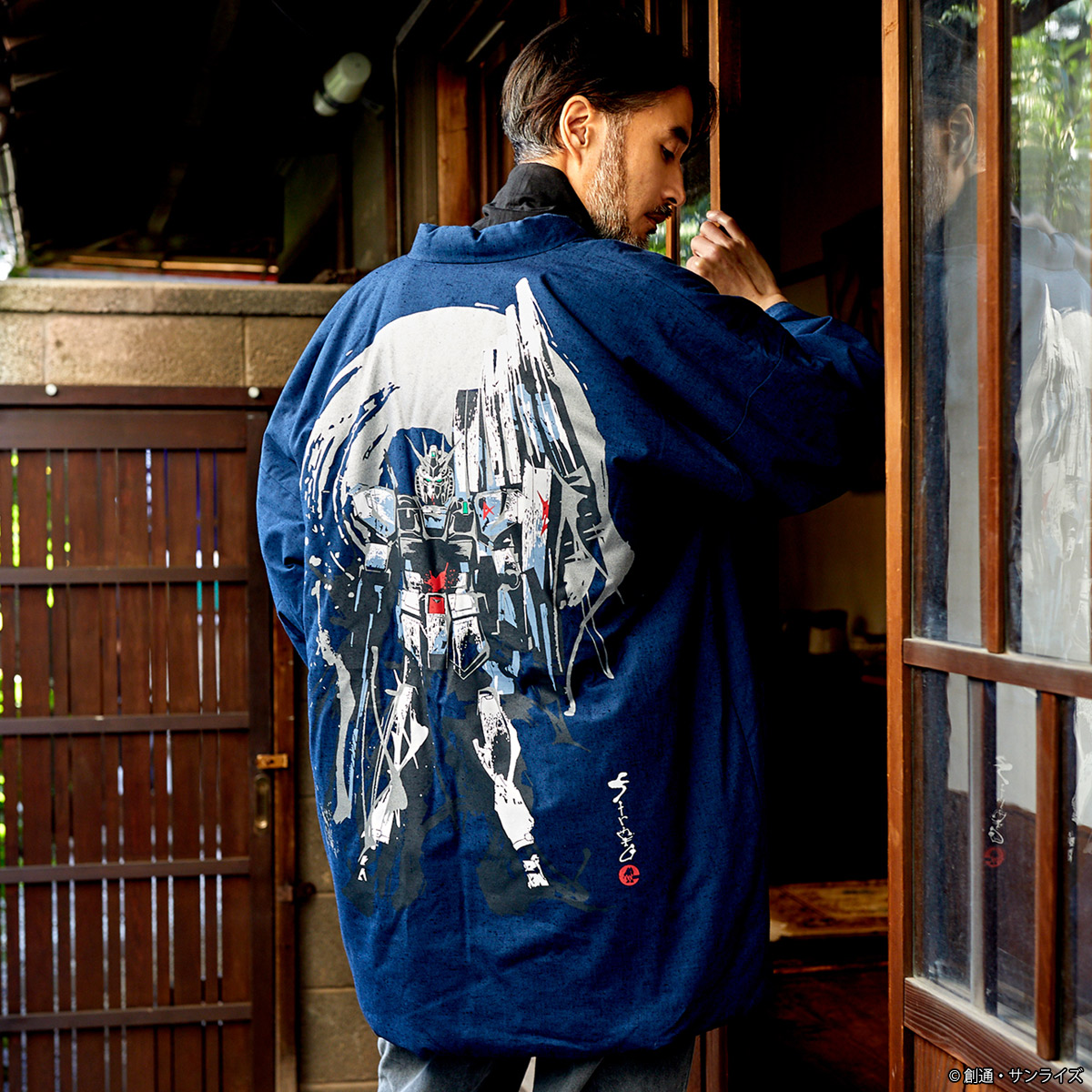 STRICT-G JAPAN 宮田織物『機動戦士ガンダム 逆襲のシャア』半纏ロング νガンダム