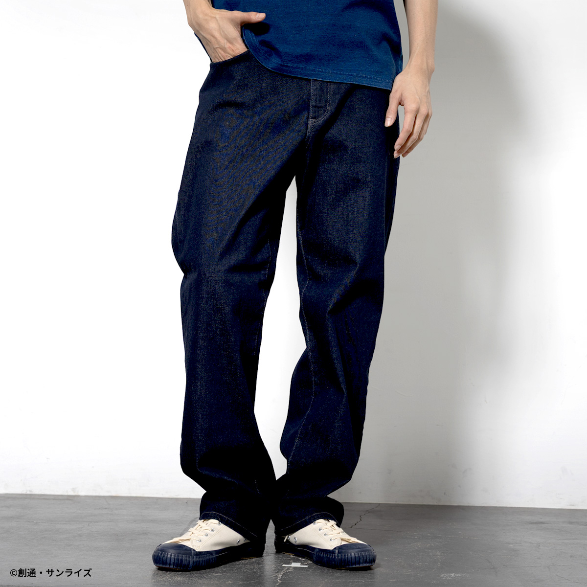 STRICT-G EDWIN『機動戦士ガンダム』JERSEYSデニム ルーズテーパード ハロ