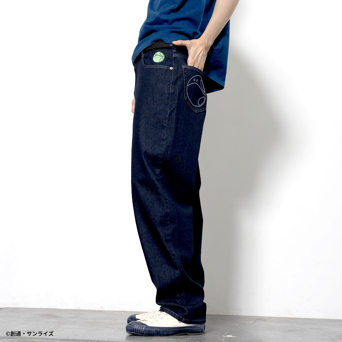STRICT-G EDWIN『機動戦士ガンダム』JERSEYSデニム ルーズテーパード ハロ