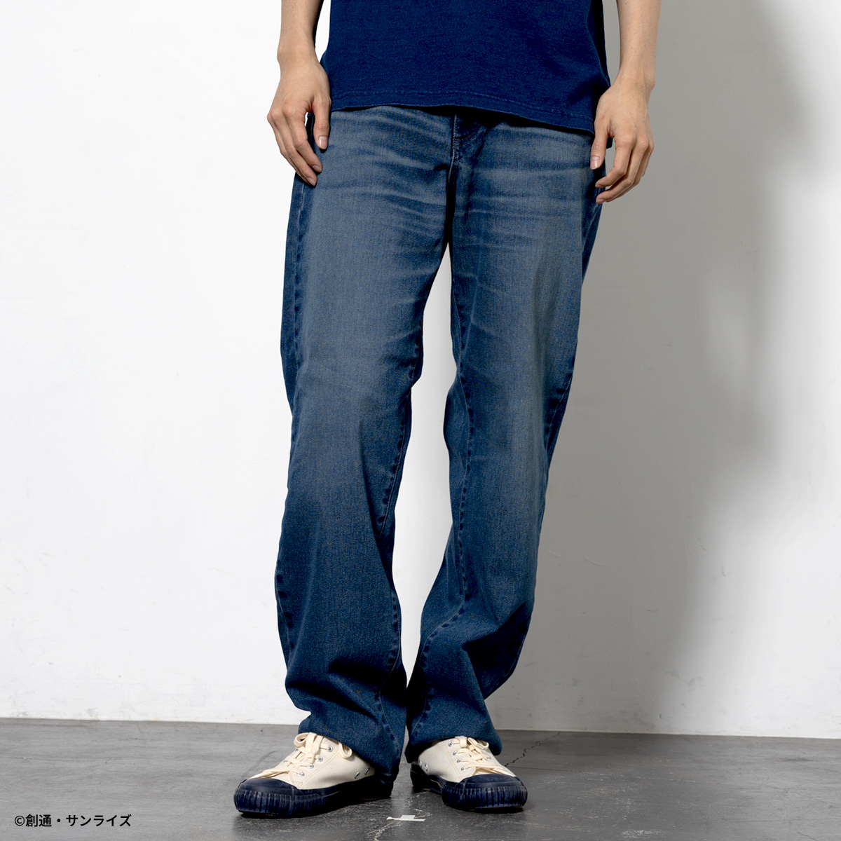 STRICT-G EDWIN『機動戦士ガンダム』JERSEYSデニム ルーズテーパード ハロ