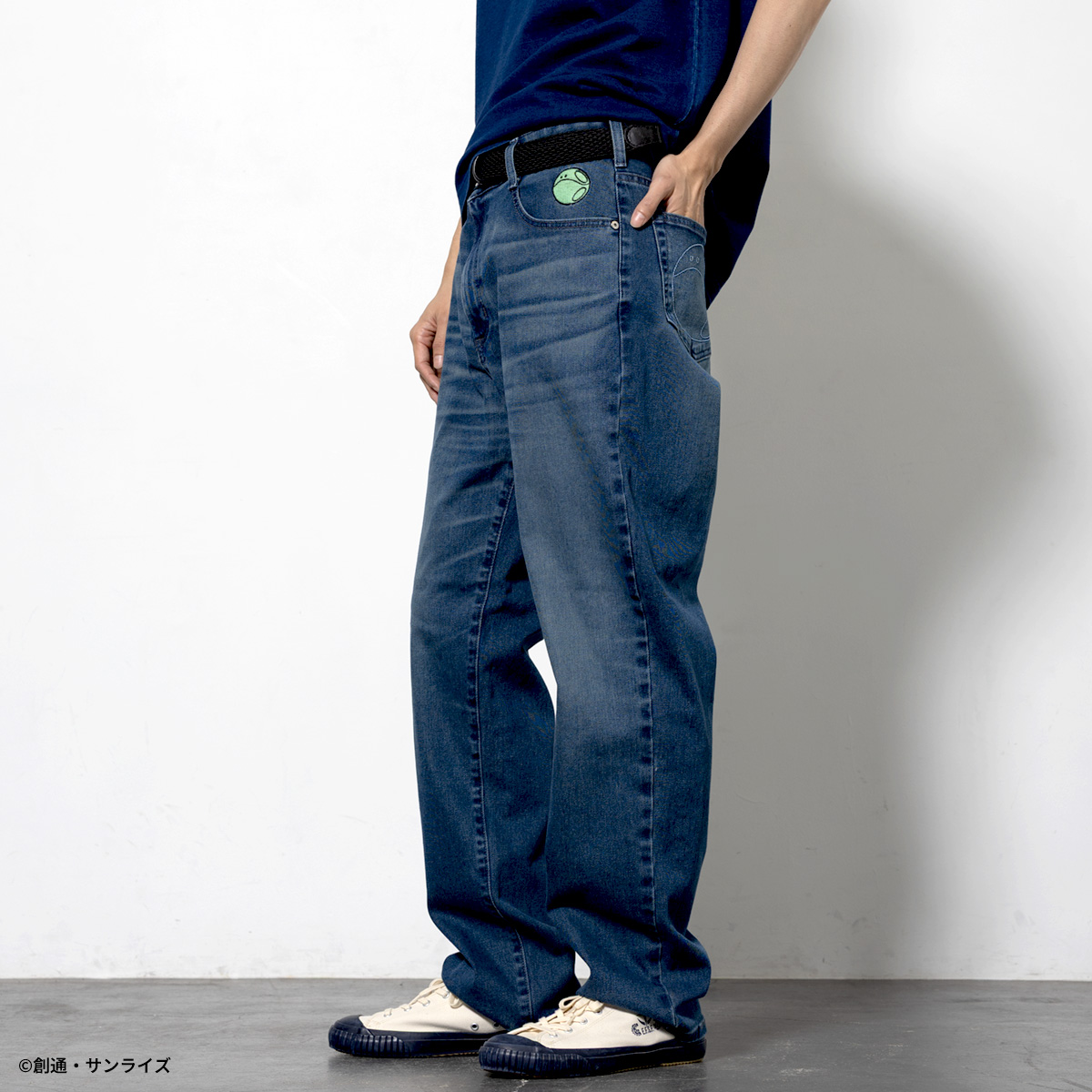 STRICT-G EDWIN『機動戦士ガンダム』JERSEYSデニム ルーズテーパード ハロ