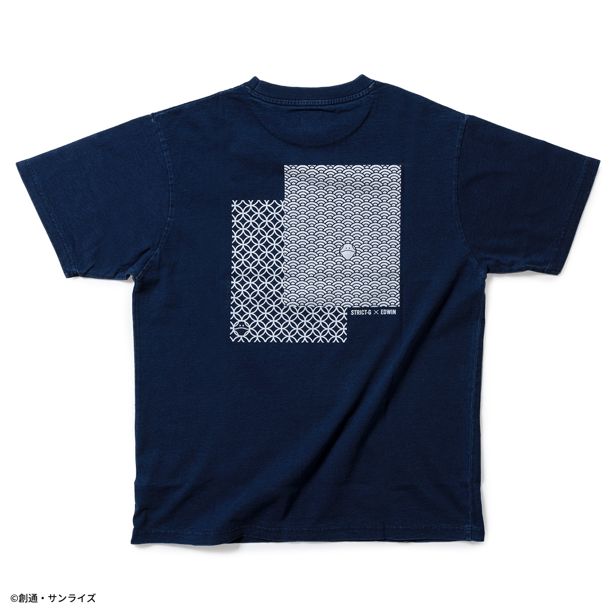 STRICT-G EDWIN『機動戦士ガンダム』インディゴTシャツ ハロ小紋柄