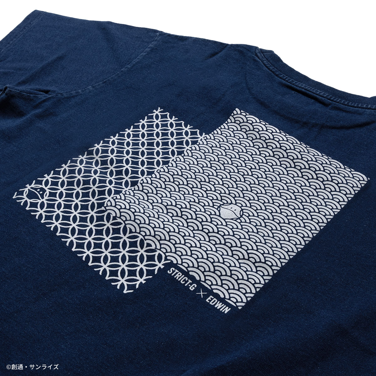 STRICT-G EDWIN『機動戦士ガンダム』インディゴTシャツ ハロ小紋柄