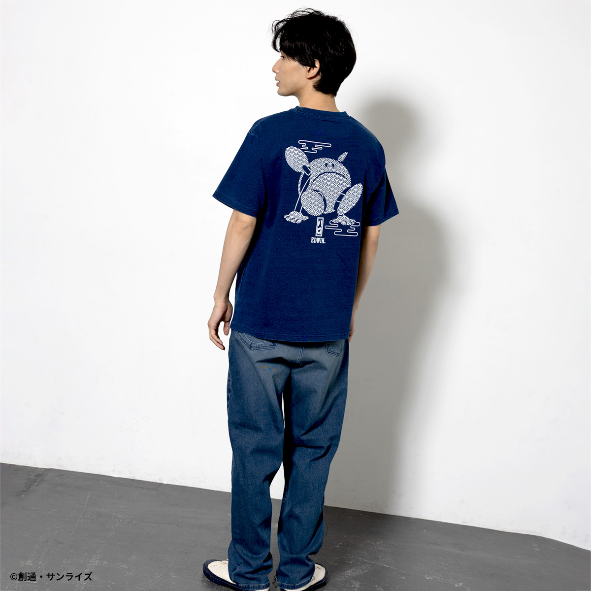 STRICT-G EDWIN『機動戦士ガンダム』インディゴTシャツ ハロ柄