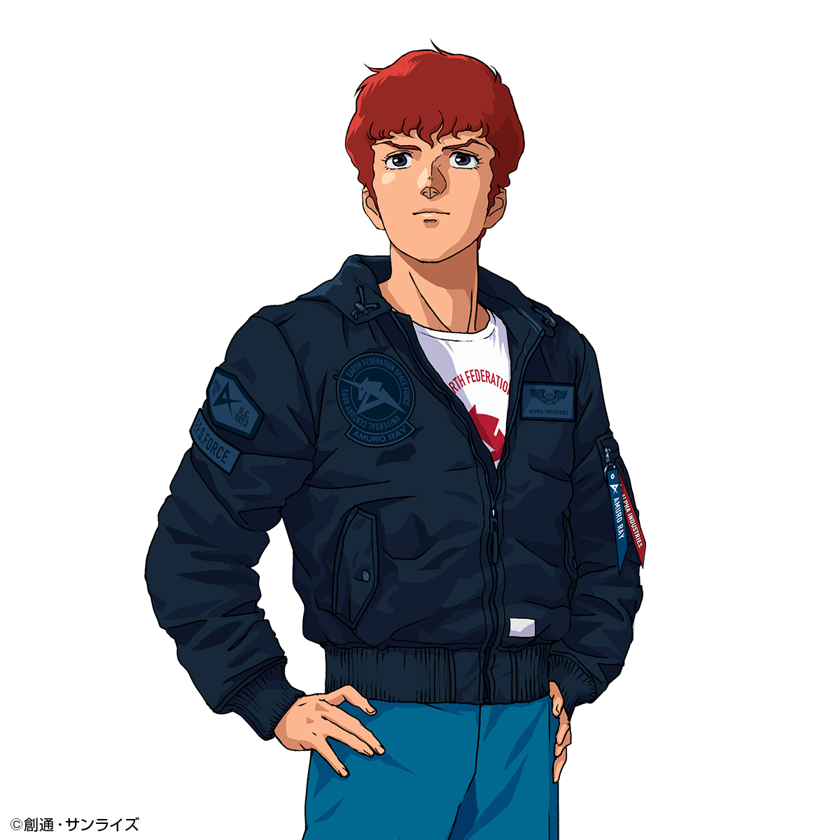 STRICT-G ALPHA『機動戦士ガンダム 逆襲のシャア』L2B HOODED GEN II FLIGHT JACKET アムロ・レイ