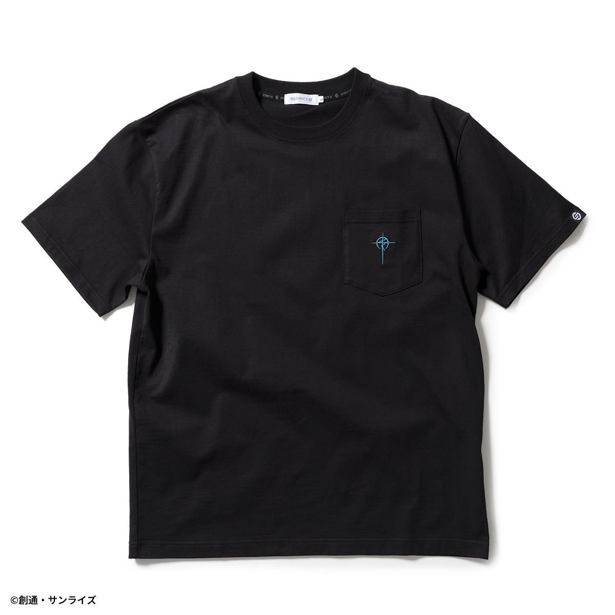 STRICT-G BASIC『機動戦士ガンダム 閃光のハサウェイ キルケーの魔女』ポケット付き刺繍Tシャツ MAFTY ブラック