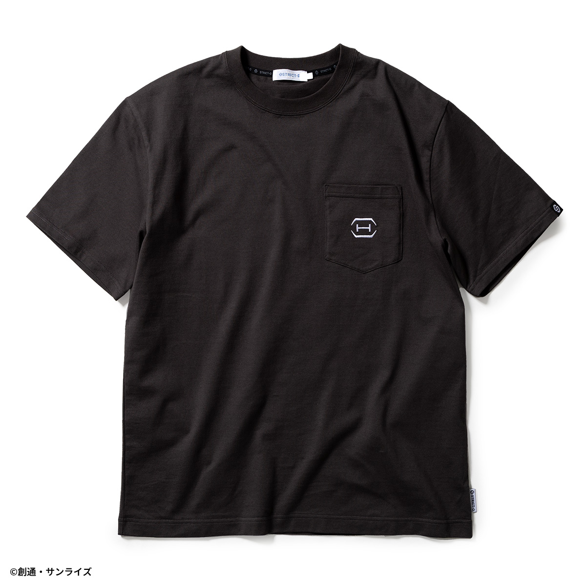 STRICT-G BASIC『機動戦士ガンダム 閃光のハサウェイ キルケーの魔女』ポケット付き刺繍Tシャツ Ξ(クスィー)ガンダム スミクロ