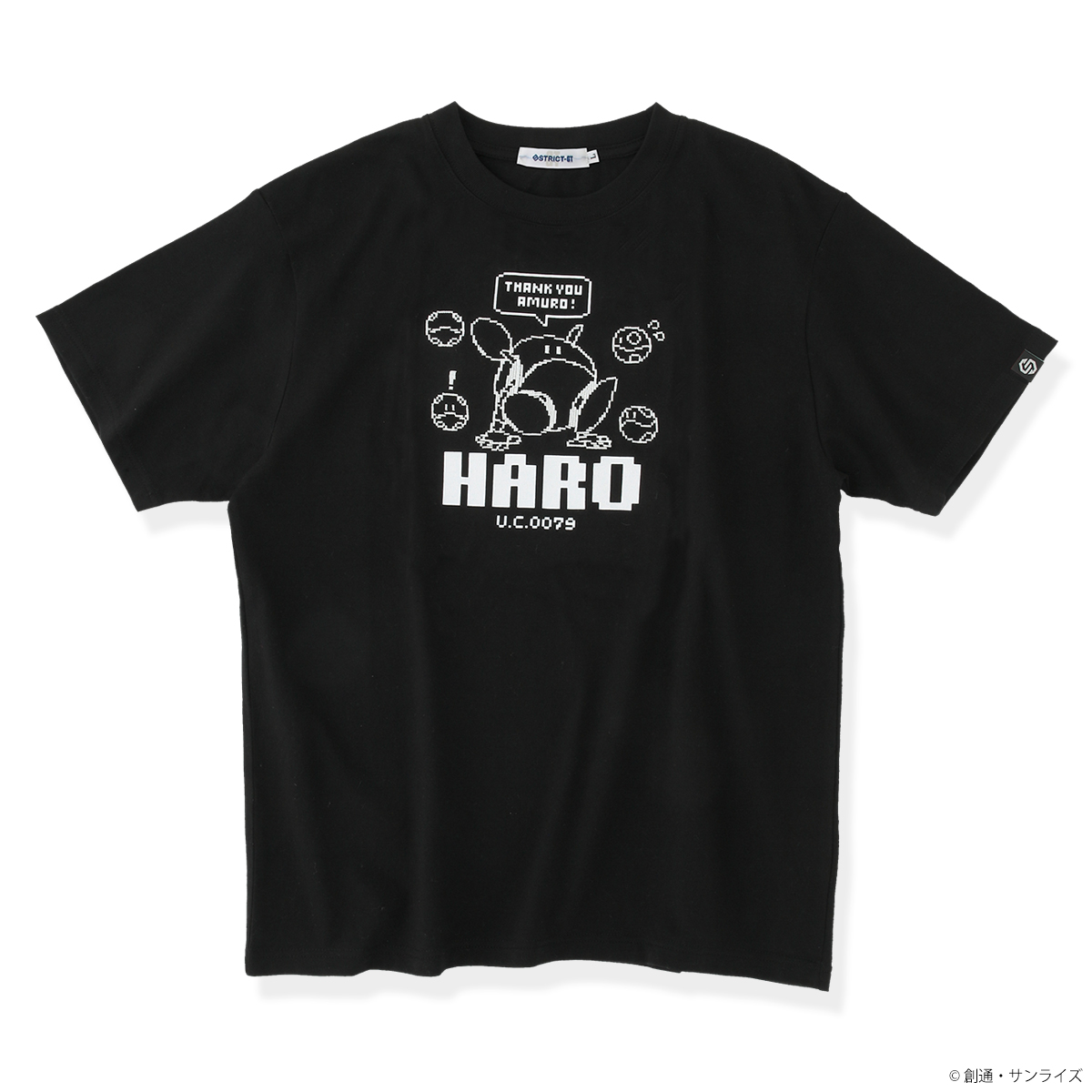 STRICT-G『機動戦士ガンダム』ハロ 刺繍Tシャツ 黒