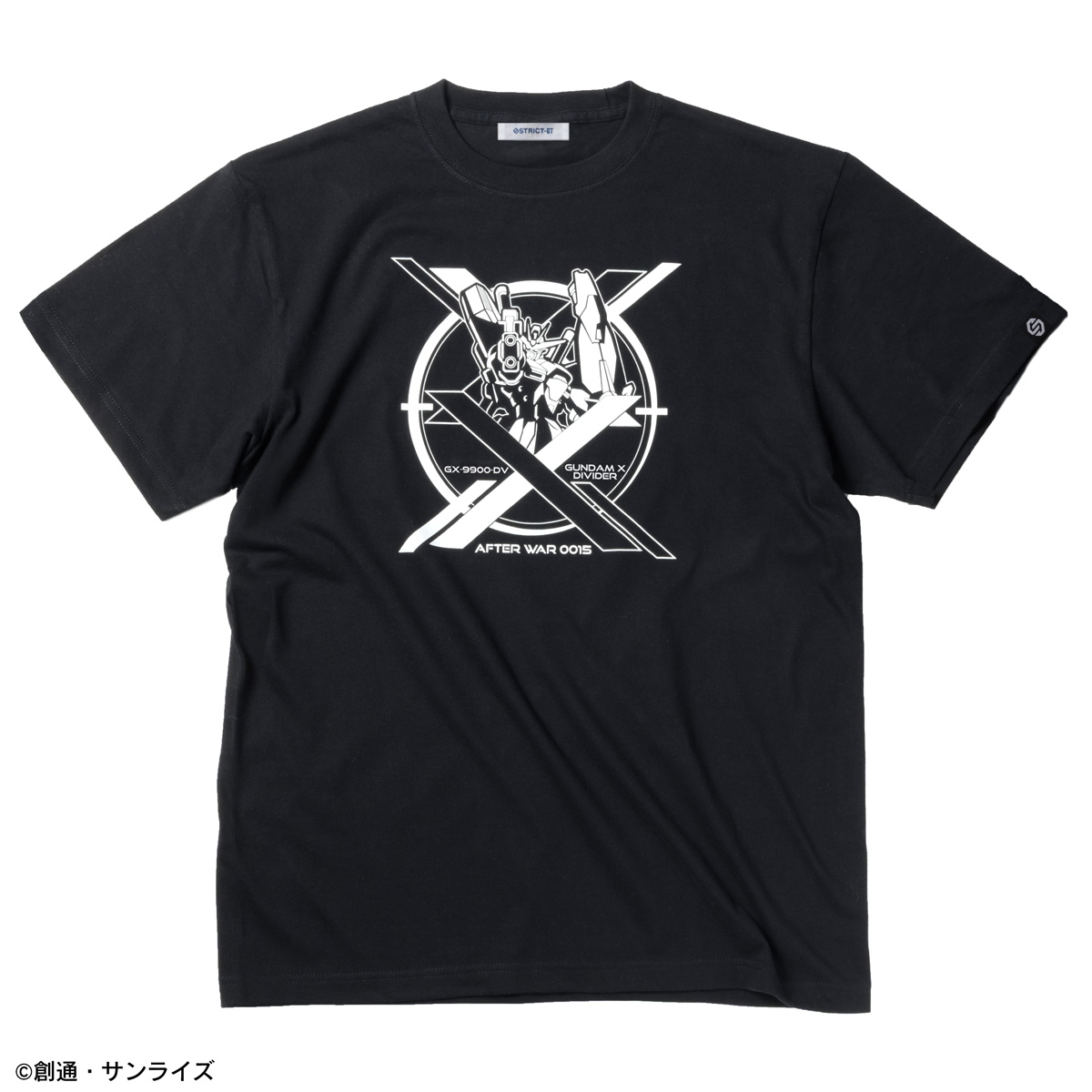 STRICT-G『機動新世紀ガンダムX』Tシャツ ガンダムXディバイダー アイコン モノトーン