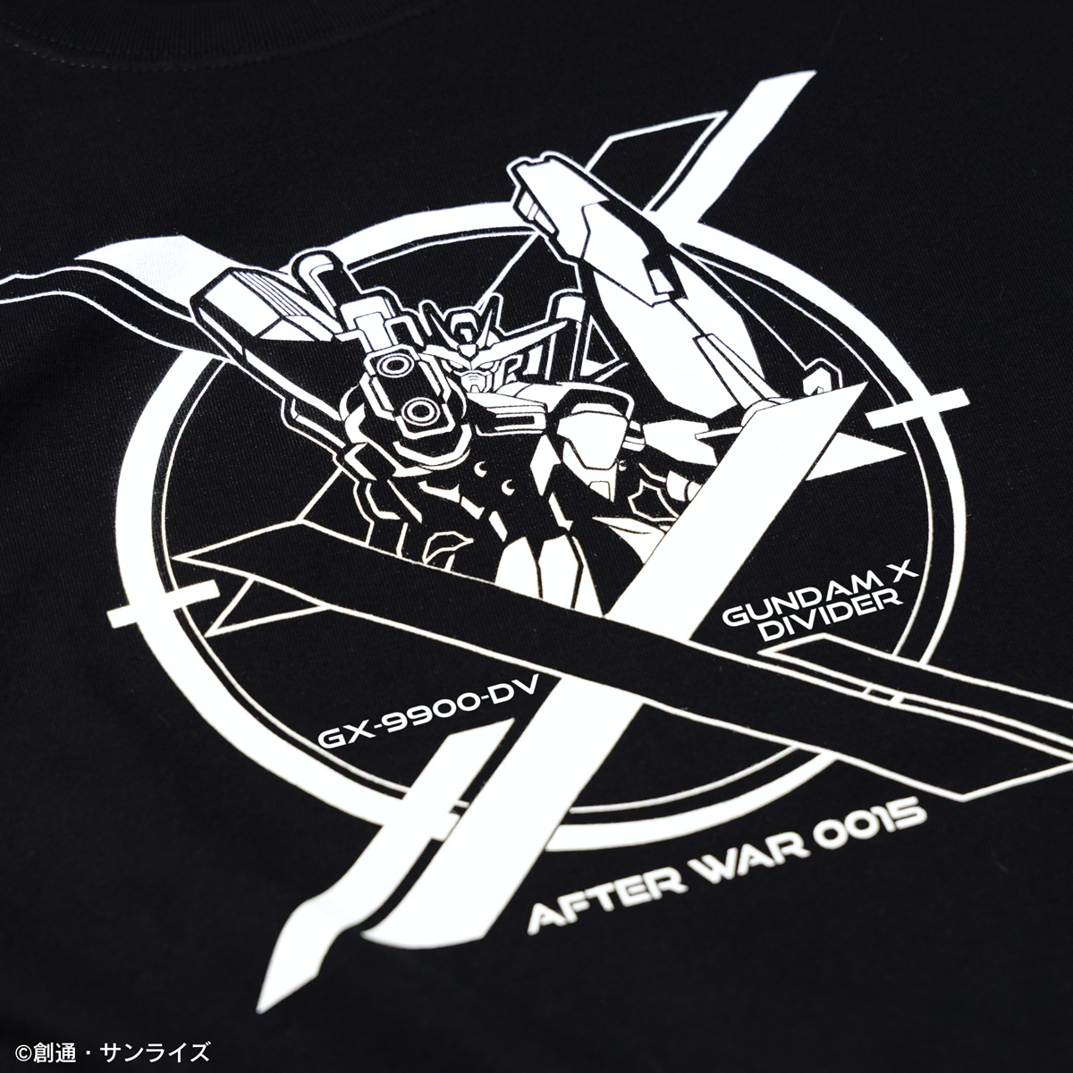 STRICT-G『機動新世紀ガンダムX』Tシャツ ガンダムXディバイダー アイコン モノトーン