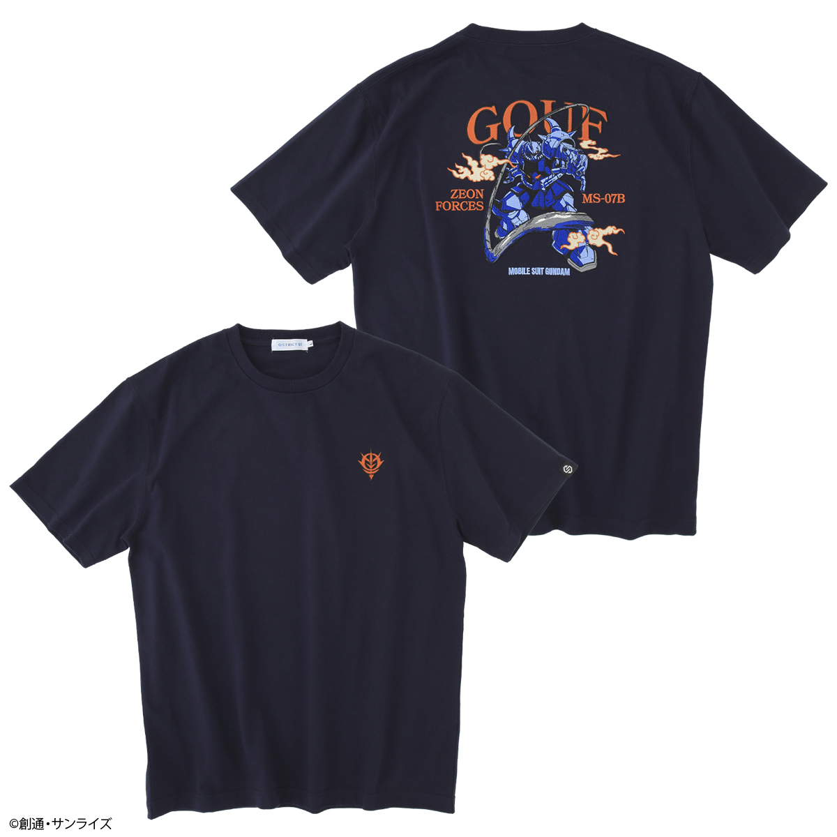STRICT-G『機動戦士ガンダム』刺繍Tシャツ MS-07B GOUF