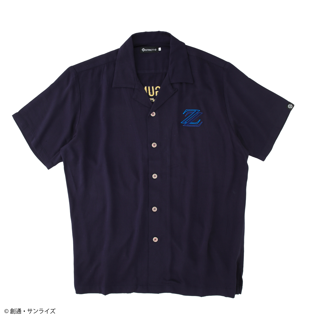 STRICT-G『機動戦士ガンダムZZ』刺繍オープンカラーシャツ MSZ-010 ZZガンダム
