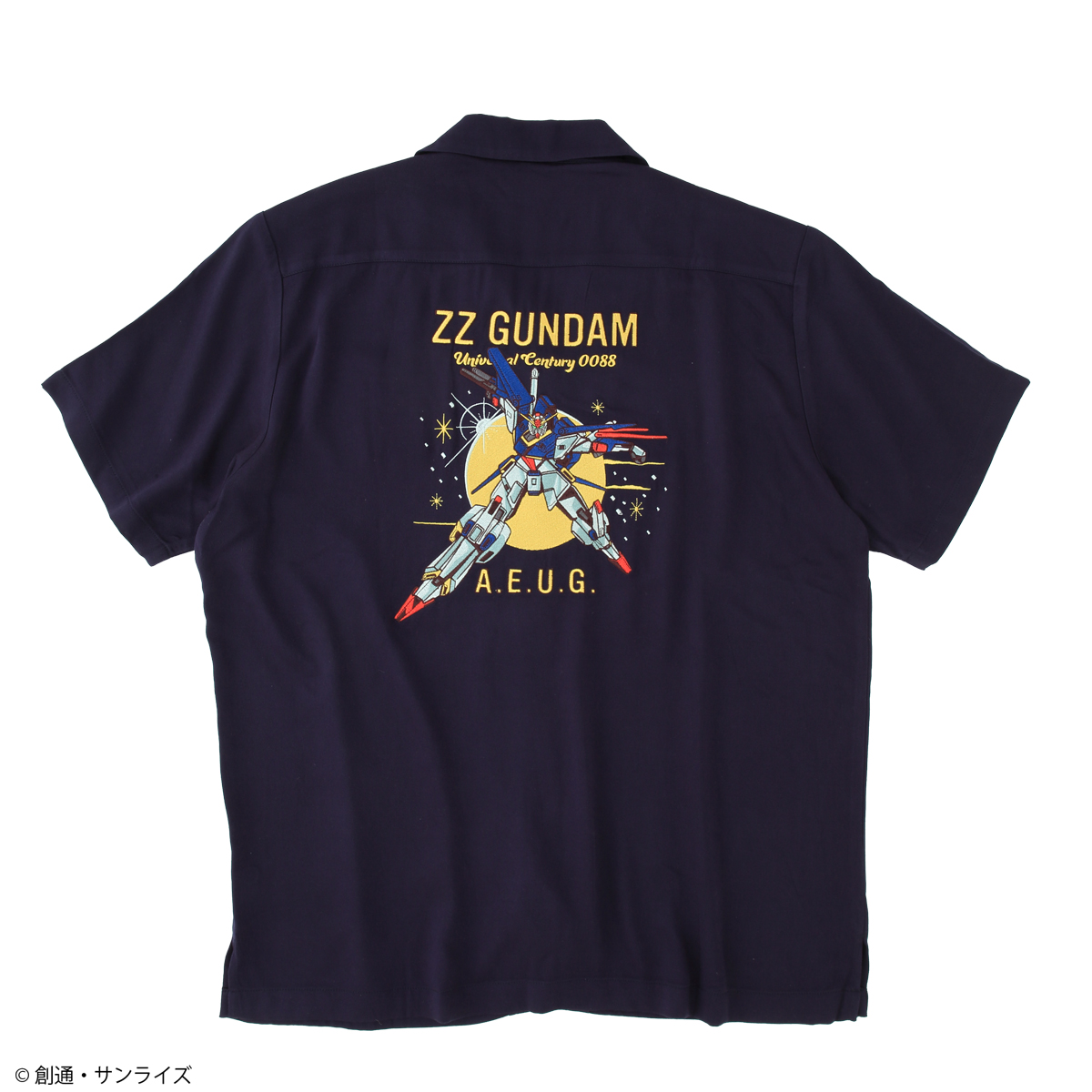STRICT-G『機動戦士ガンダムZZ』刺繍オープンカラーシャツ MSZ-010 ZZガンダム