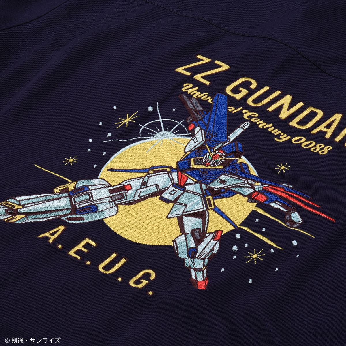 STRICT-G『機動戦士ガンダムZZ』刺繍オープンカラーシャツ MSZ-010 ZZガンダム