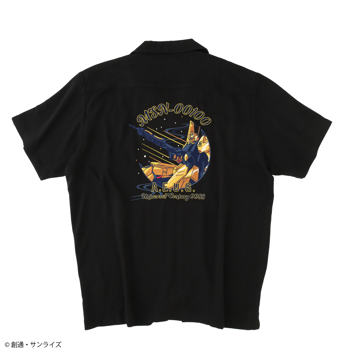 STRICT-G『機動戦士ガンダムZZ』刺繍オープンカラーシャツ MSN-00100 百式