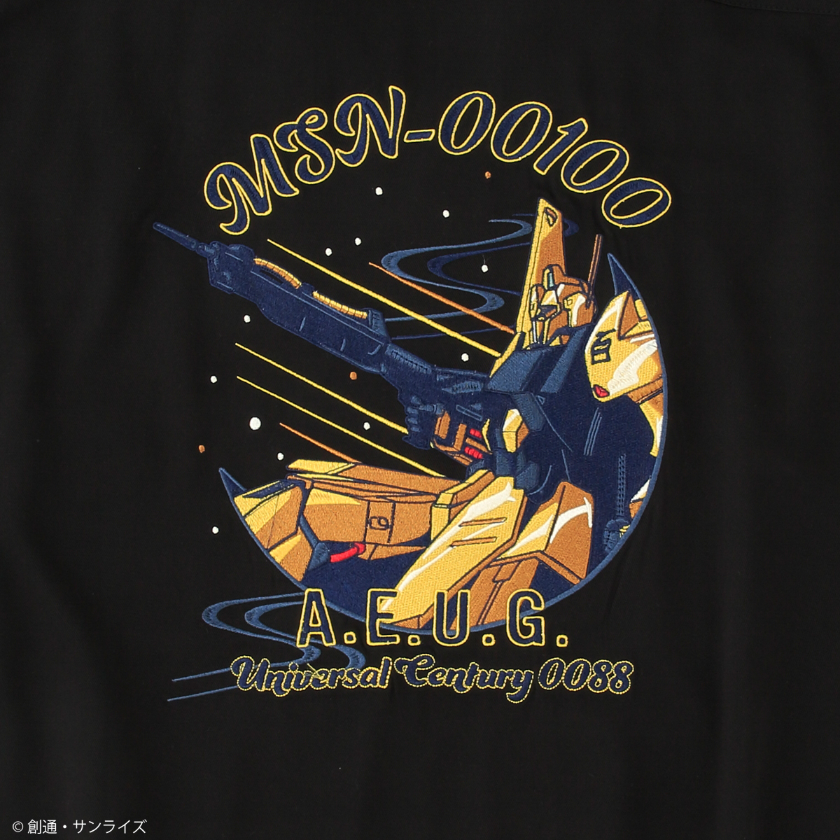 STRICT-G『機動戦士ガンダムZZ』刺繍オープンカラーシャツ MSN-00100 百式