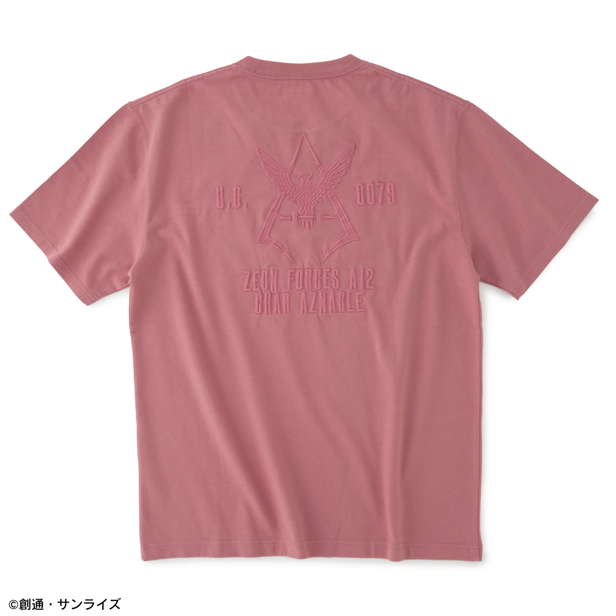 STRICT-G『機動戦士ガンダム』ロゴマーク刺繍Tシャツ シャア・アズナブル