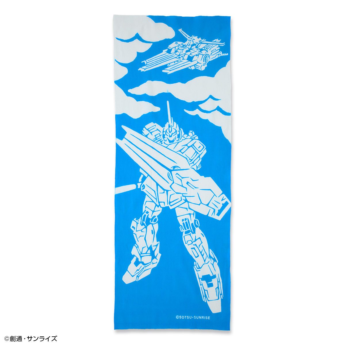 STRICT-G かまわぬ『機動戦士ガンダムUC』手ぬぐい ユニコーンガンダム[ユニコーンモード]水色​