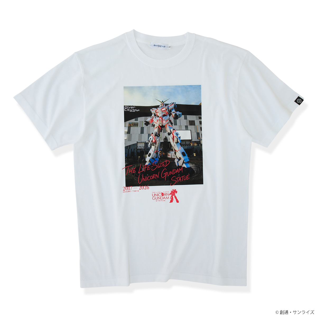 STRICT-G 実物大ユニコーンガンダム立像 フォトTシャツ フルカラー​