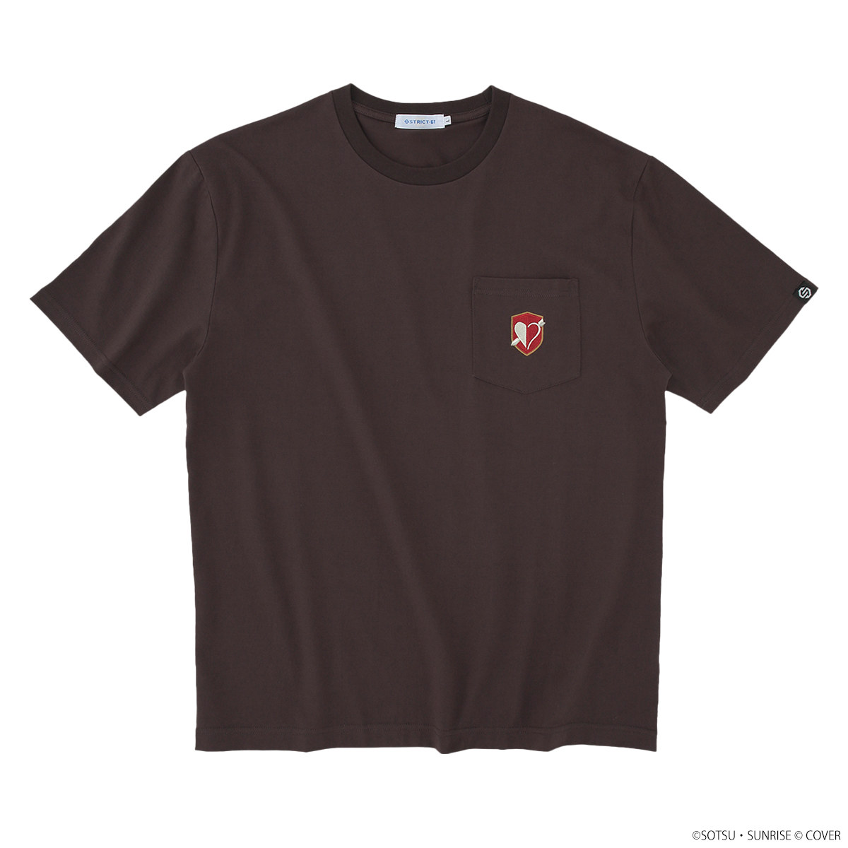 STRICT-G×ホロライブプロダクション 刺繍Tシャツ 宝鐘マリンエンブレム【機動戦士クロスボーン・ガンダム Ver.】