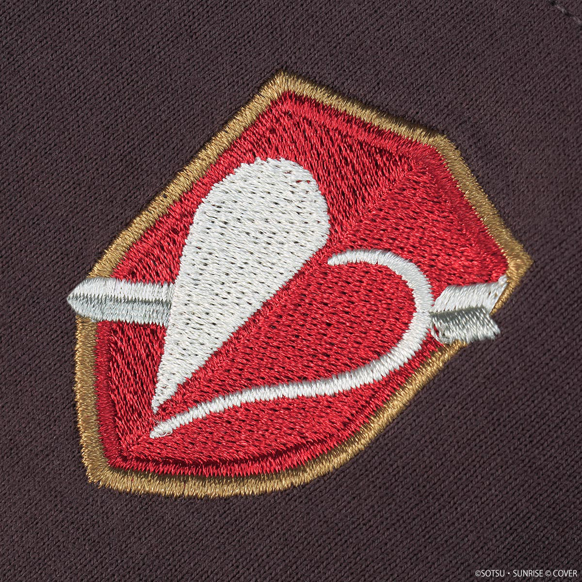 STRICT-G×ホロライブプロダクション 刺繍Tシャツ 宝鐘マリンエンブレム【機動戦士クロスボーン・ガンダム Ver.】