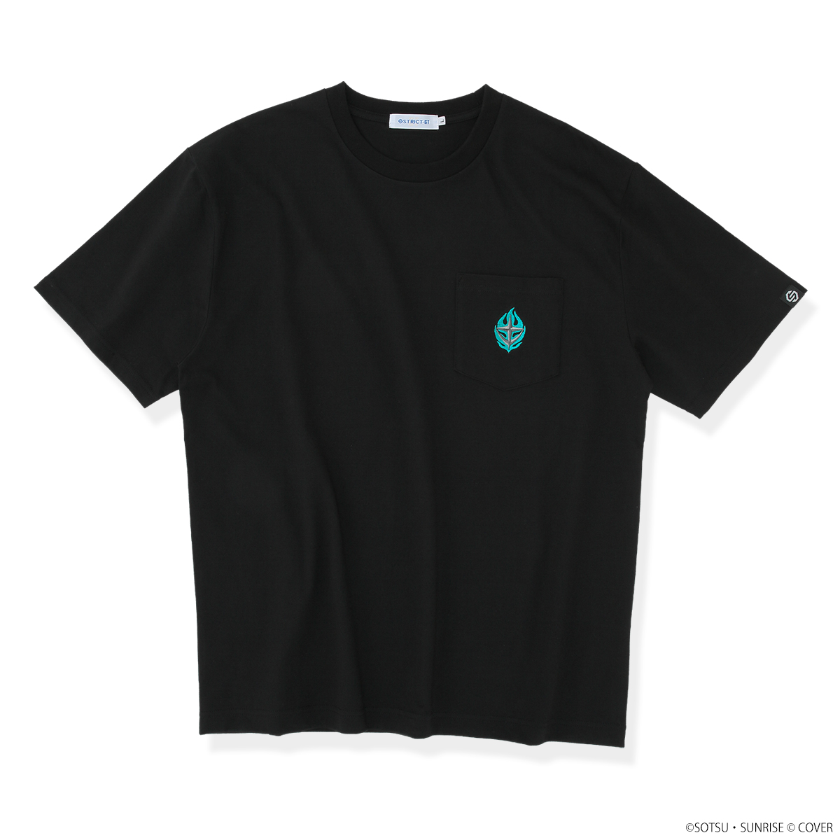 STRICT-G×ホロライブプロダクション 刺繍Tシャツ 輪堂千速エンブレム【機動戦士ガンダムUC Ver.】