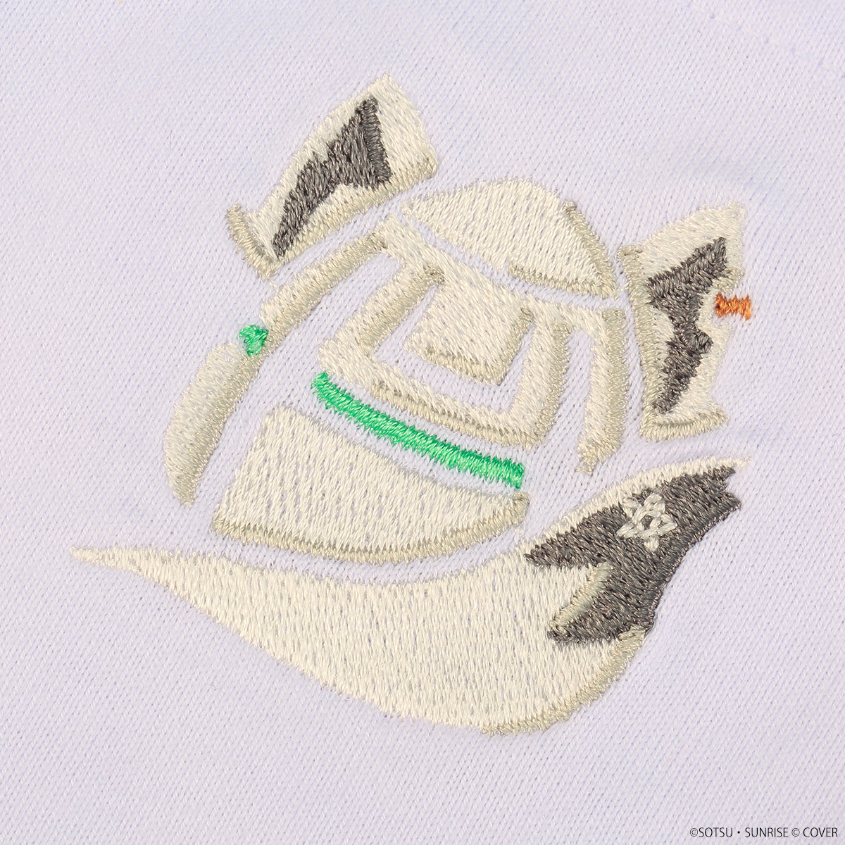 STRICT-G×ホロライブプロダクション 刺繍Tシャツ 白上フブキエンブレム【機動戦士ガンダム00 Ver.】