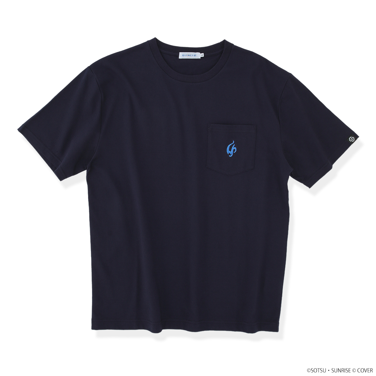 STRICT-G×ホロライブプロダクション 刺繍Tシャツ 星街すいせいエンブレム【機動戦士ガンダム 逆襲のシャア Ver.】