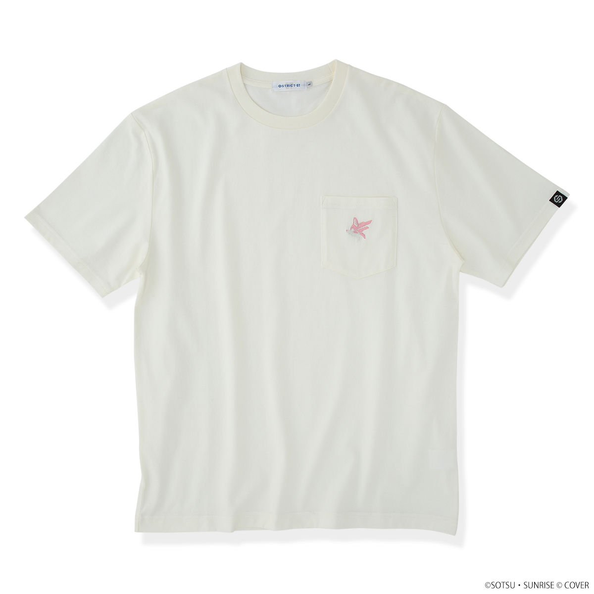 STRICT-G×ホロライブプロダクション 刺繍Tシャツ 博衣こより エンブレム【機動戦士ガンダムSEED Ver.】