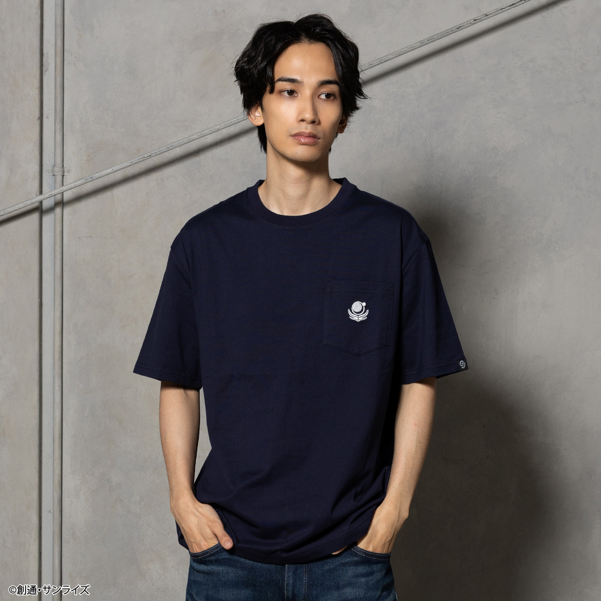 STRICT-G BASIC『機動戦士ガンダムSEED』ポケット付き刺繍Tシャツ 地球連合軍