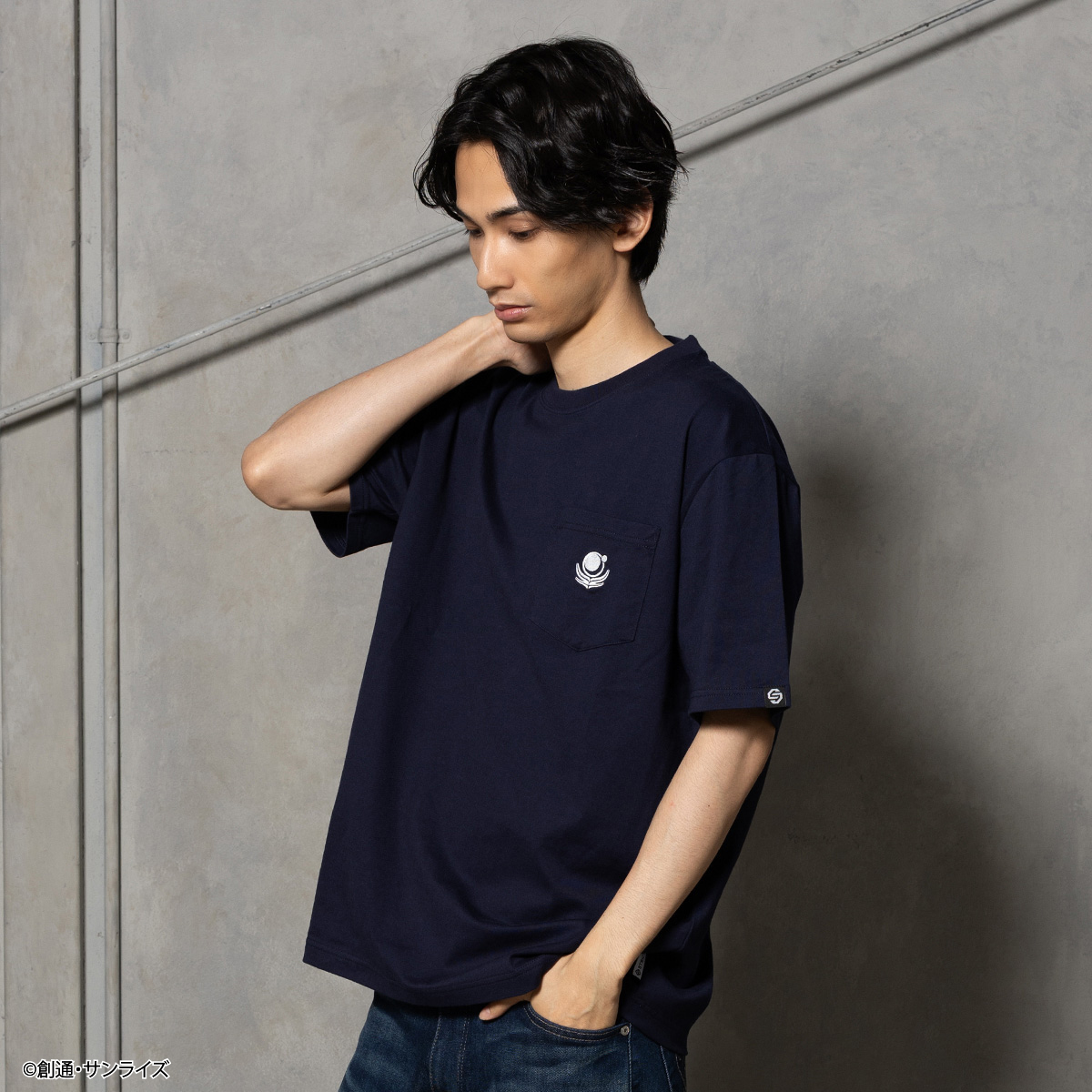 STRICT-G BASIC『機動戦士ガンダムSEED』ポケット付き刺繍Tシャツ 地球連合軍