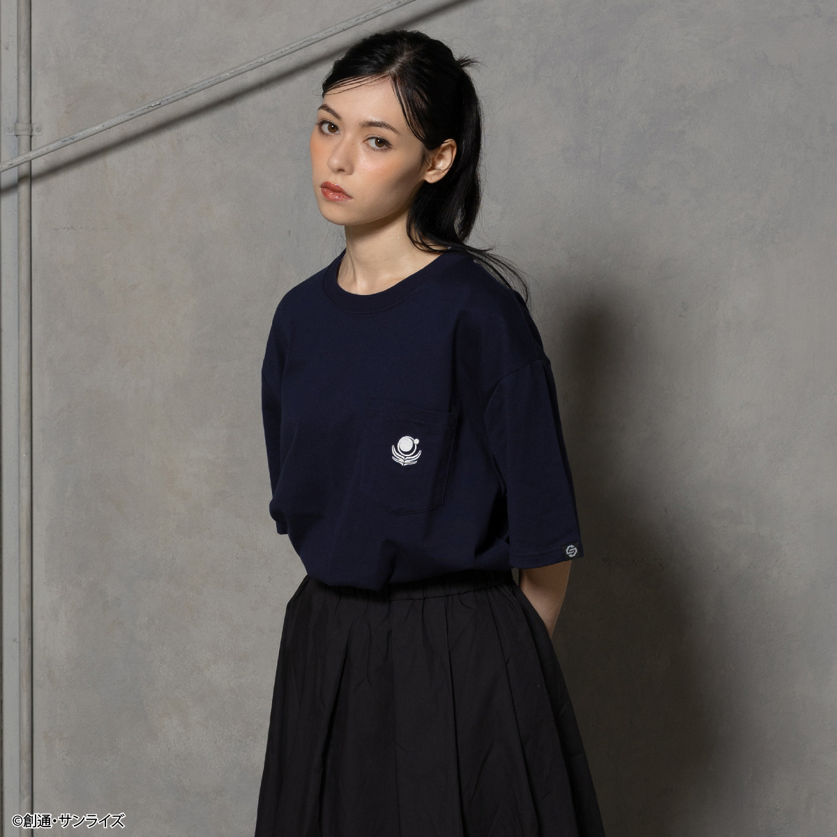 STRICT-G BASIC『機動戦士ガンダムSEED』ポケット付き刺繍Tシャツ 地球連合軍