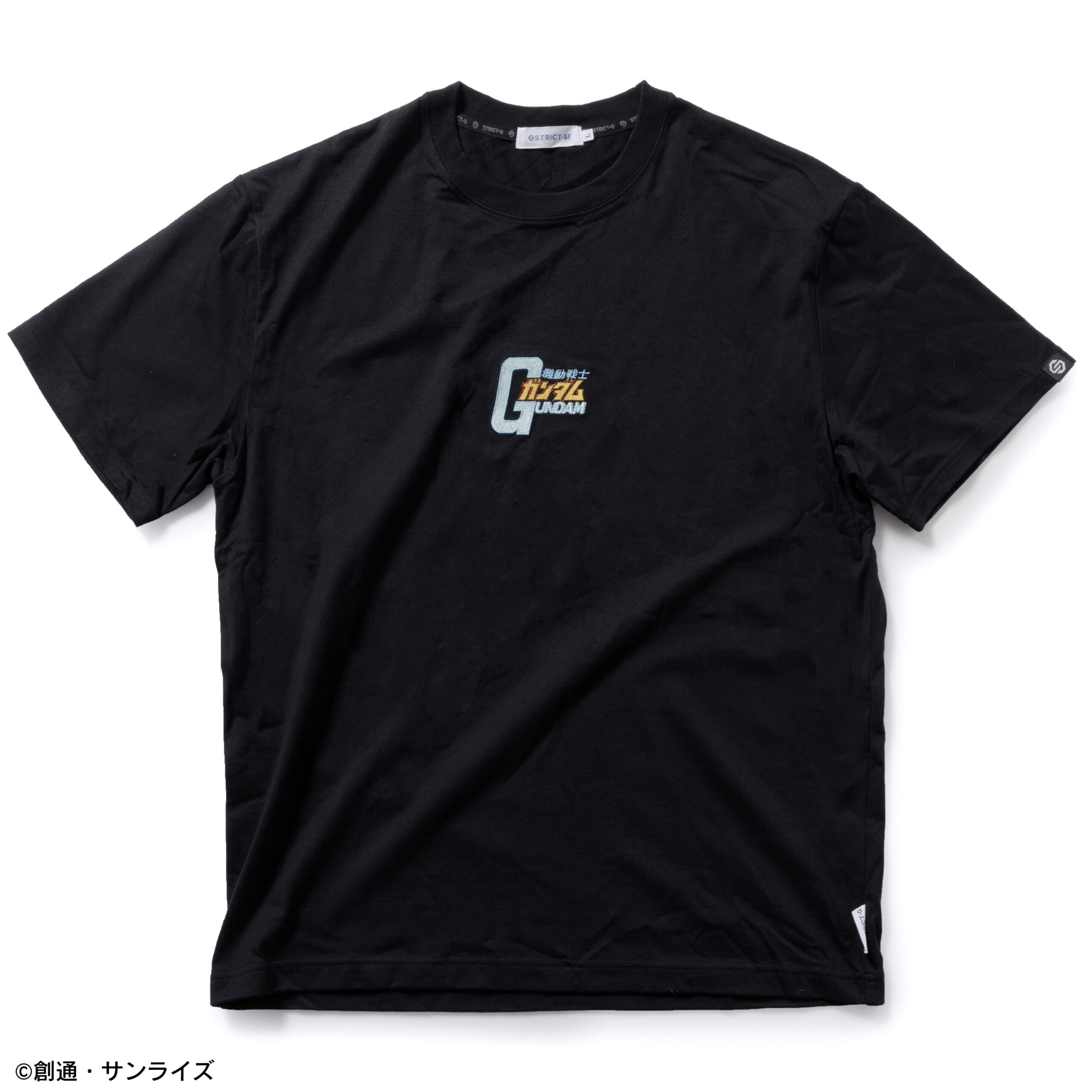 STRICT-G BASIC『機動戦士ガンダム』タイトルロゴ刺繍Tシャツ ブラック