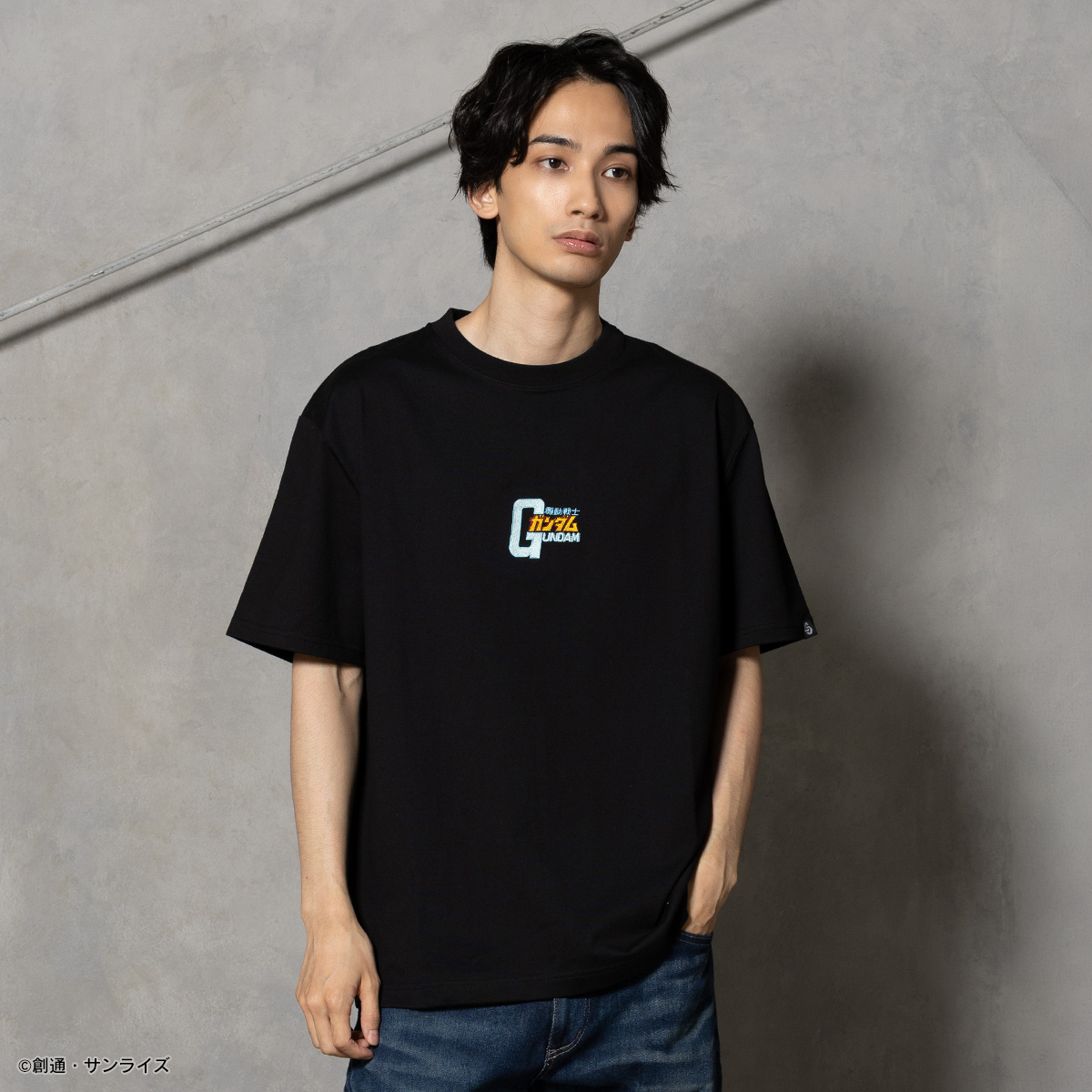 STRICT-G BASIC『機動戦士ガンダム』タイトルロゴ刺繍Tシャツ ブラック