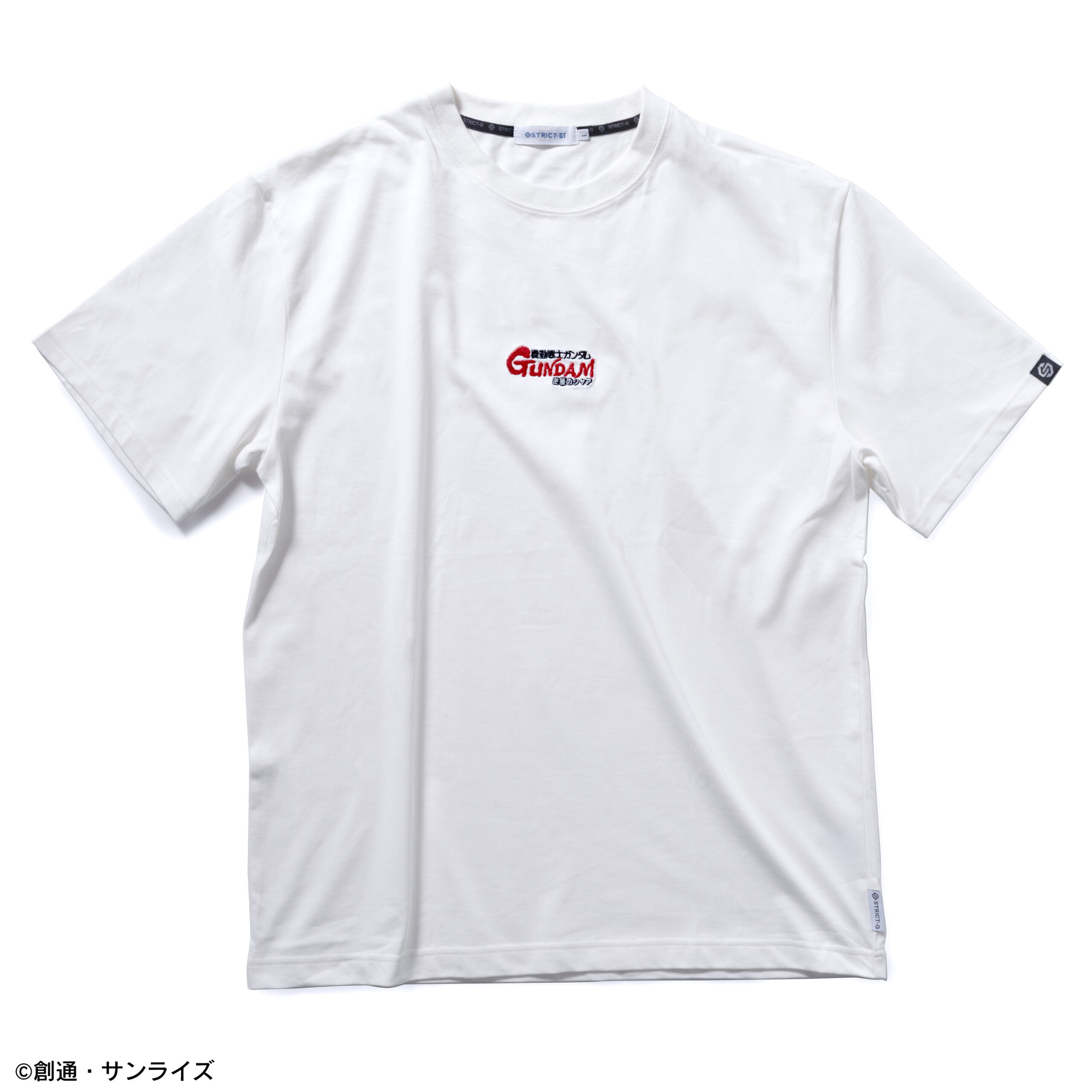 STRICT-G BASIC『機動戦士ガンダム 逆襲のシャア』タイトルロゴ刺繍Tシャツ ホワイト