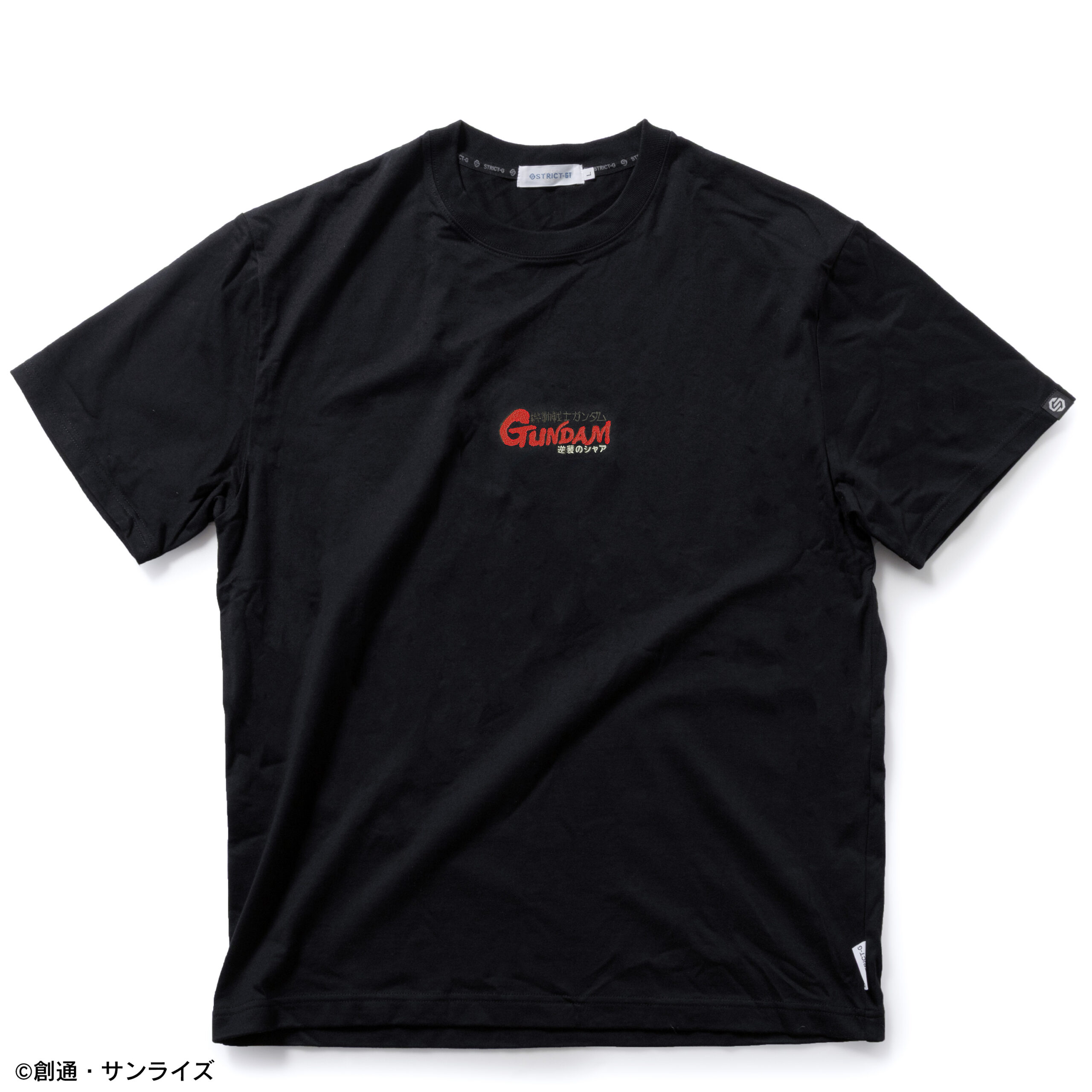 STRICT-G BASIC『機動戦士ガンダム 逆襲のシャア』タイトルロゴ刺繍Tシャツ ブラック