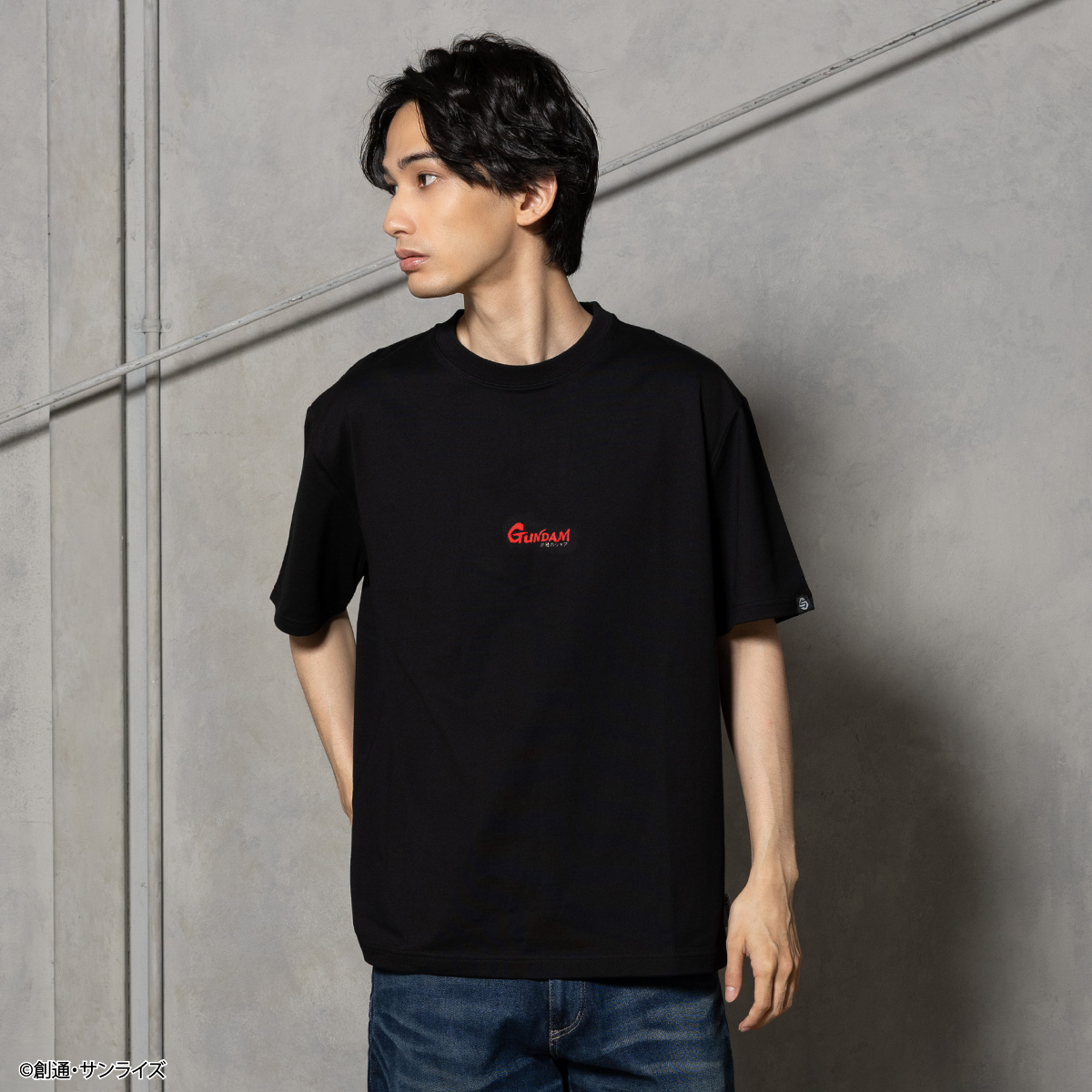 STRICT-G BASIC『機動戦士ガンダム 逆襲のシャア』タイトルロゴ刺繍Tシャツ ブラック