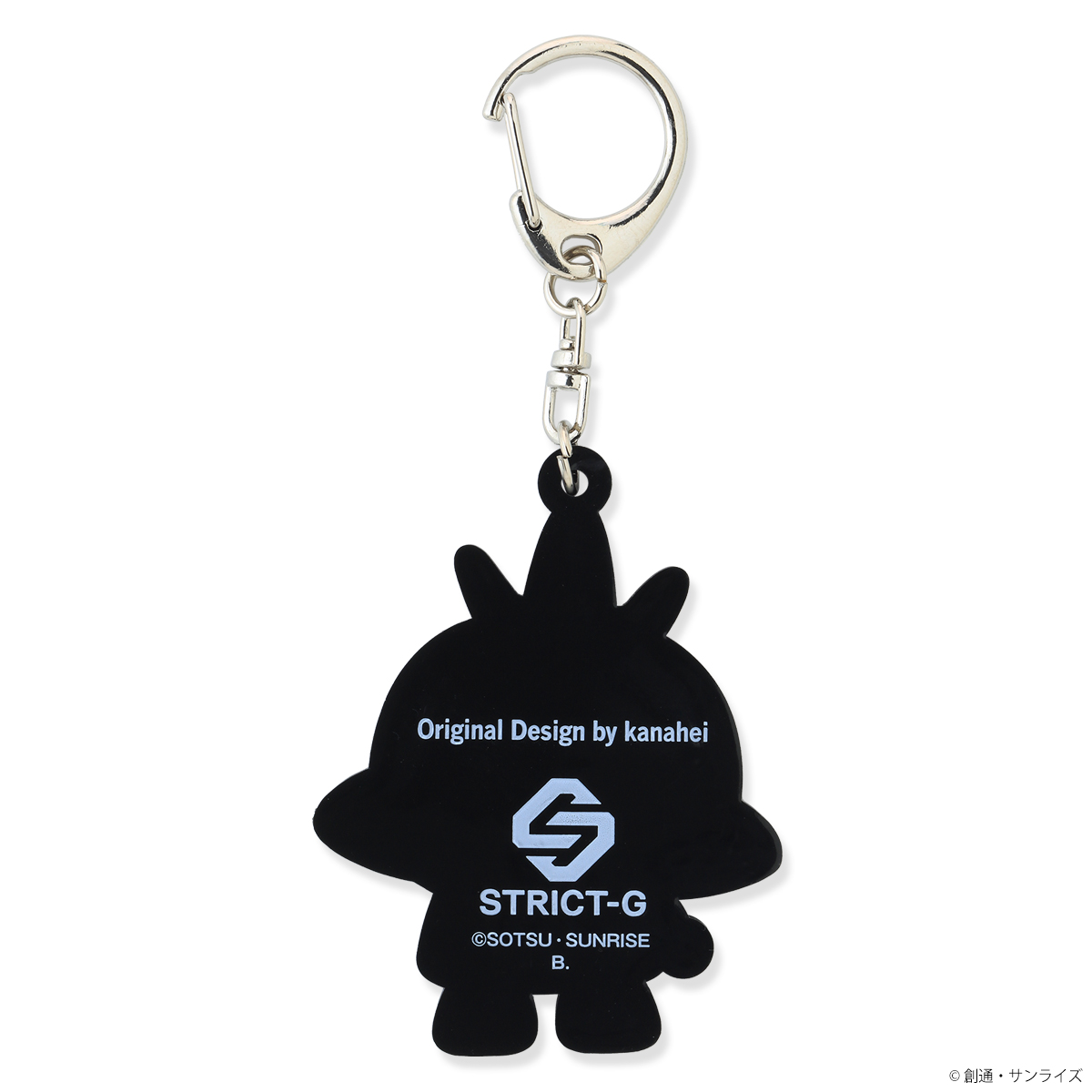STRICT-G×カナヘイ×実物大νガンダム立像 ラバーキーホルダー