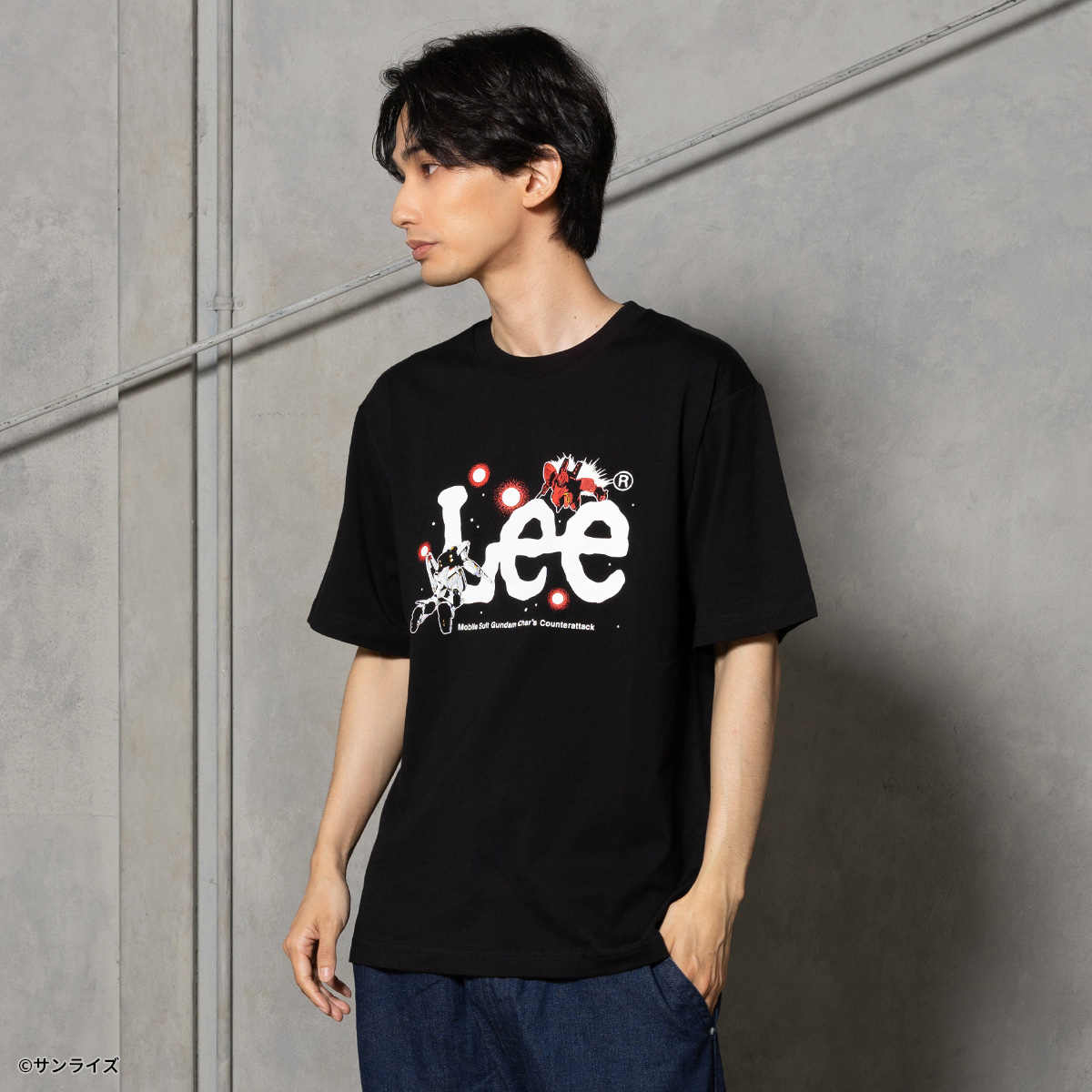 STRICT-G Lee『機動戦士ガンダム 逆襲のシャア』Tシャツ Leeロゴ MS