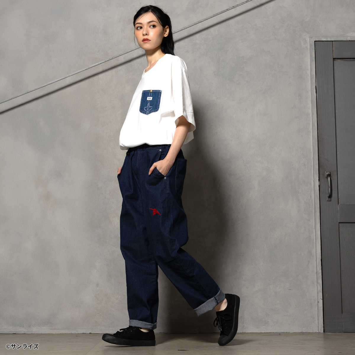 STRICT-G Lee『機動戦士ガンダム 逆襲のシャア』デニムポケット付きTシャツ リ・ガズィ
