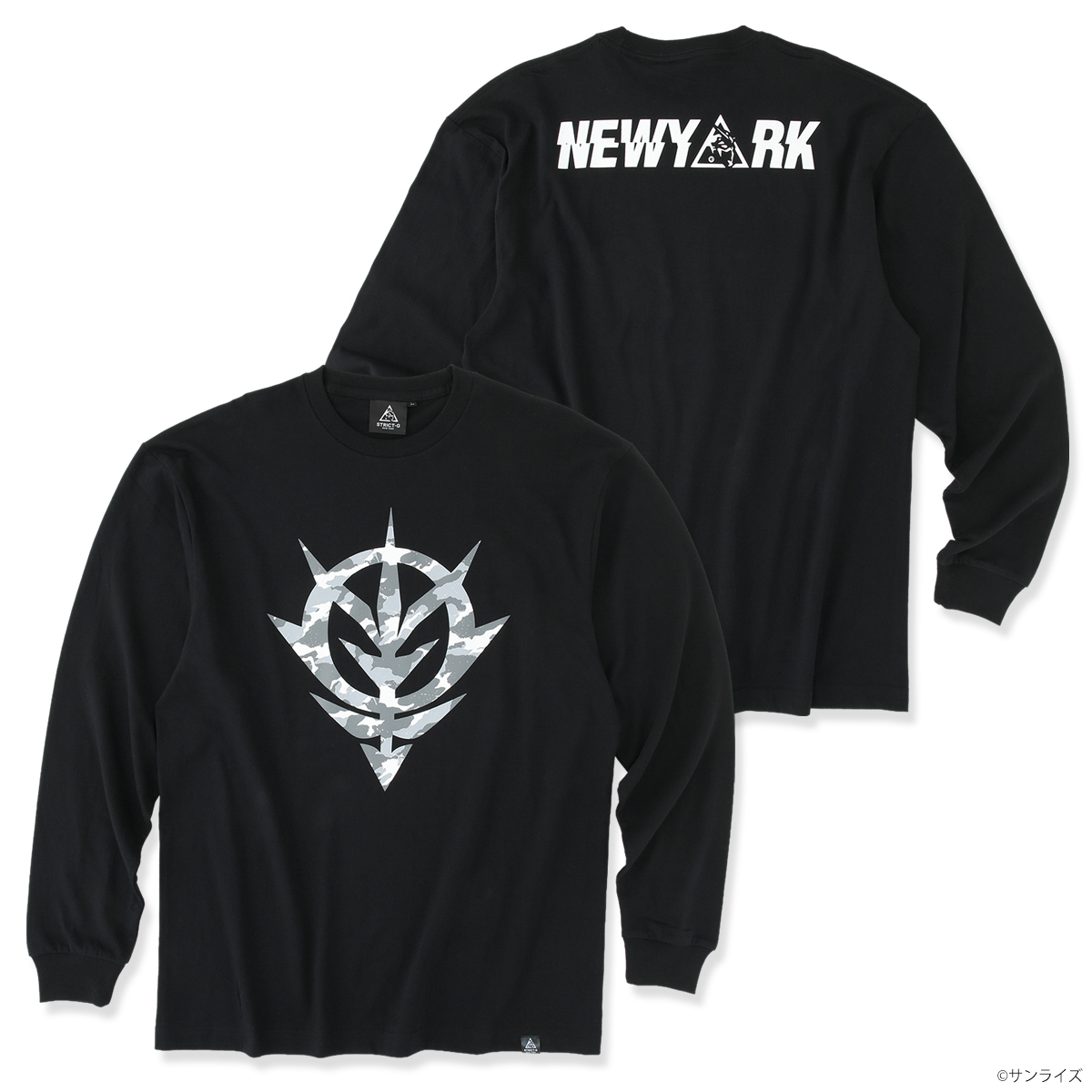 STRICT-G NEW YARK『機動戦士ガンダム』ロングスリーブTシャツ ジオン公国カモフラージュエンブレム柄